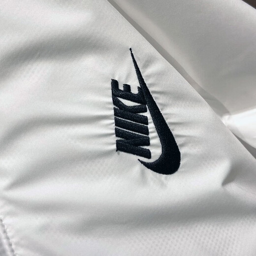耐克（NIKE）外套女装夏季运动服宽松连帽休闲夹克梭织开衫上衣DM6180 DM6180-100白色  XL
