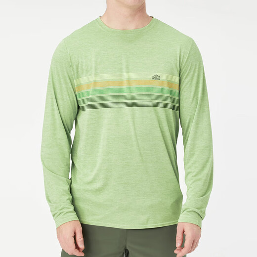 Patagonia Bata Capilene Daily Men's Summer Outdoor Fishing Breathable Perspiration Quick-Drying Clothing Long Sleeve C1 45170/BLWX Water Wave Blue Surf Pattern Regular S