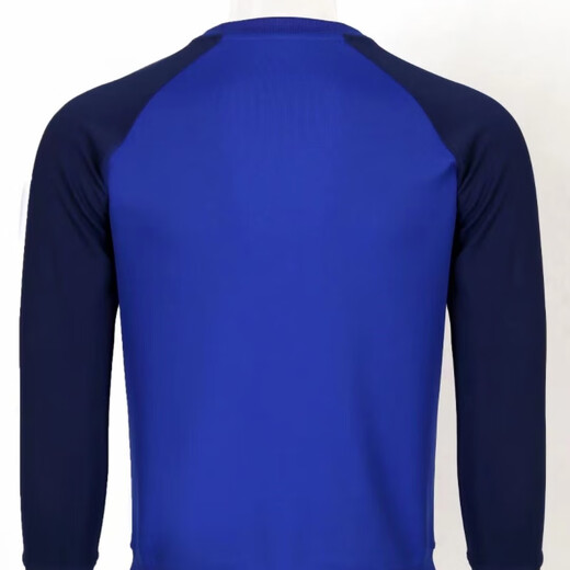 New full-time long-sleeved physical training uniform flame blue spring and autumn corporate firefighter round neck training shirt round mark one size 175/92-96