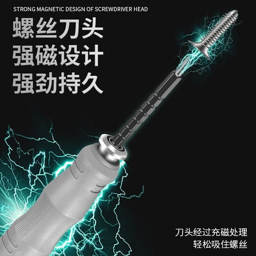 LeCali 17-in-1 double-head screwdriver set multi-functional YU triangular special-shaped household high hardness cross plum blossom strong magnet