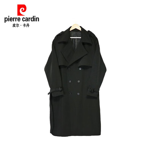 皮尔卡丹（pierre cardin）新款风衣男中长款韩版春秋季潮流宽松过膝大衣英伦风外套男2024 浅棕色【复合】 加厚 XL