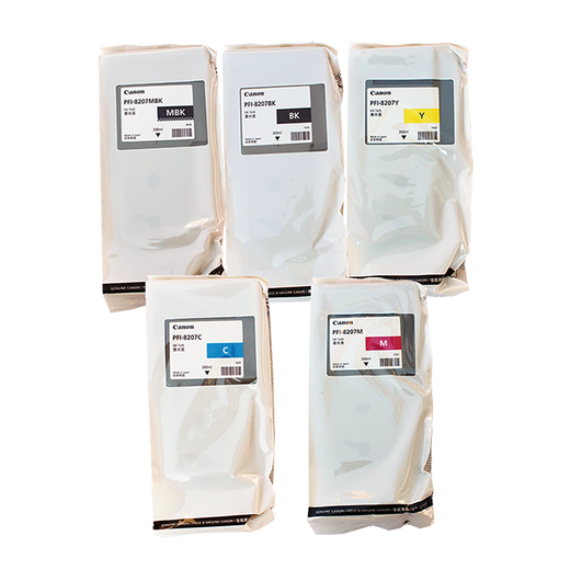 Canon Original PFI-8107/8207 Cartucho de tinta IPF671 771 681 781 786 Plotter PFI-8207BK Negro 300ml