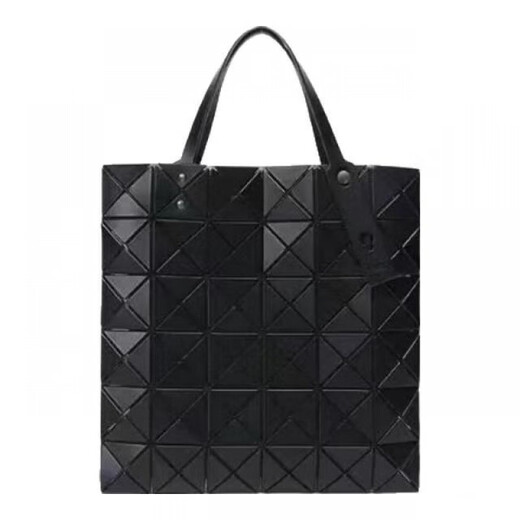 三宅一生（ISSEY MIYAKE）Matte六格哑光大容量PVC托特包Tote包购物手提单肩包节日送礼 炭灰色BB06-AG683