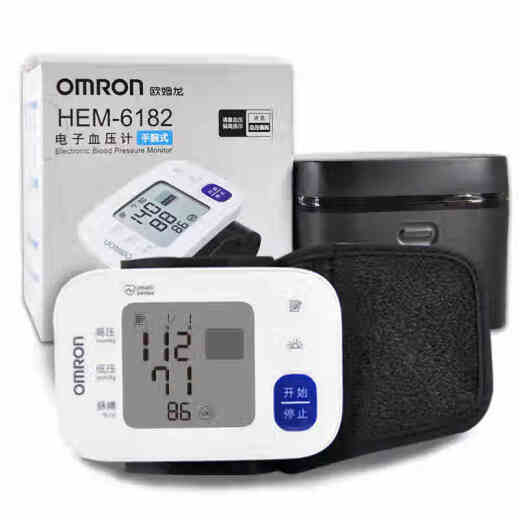 Medidor de presión arterial electrónica Omron HEM-6182 Instrumento de medición inteligente de tipo de muñeca para el hogar totalmente automático 6111 Actualización