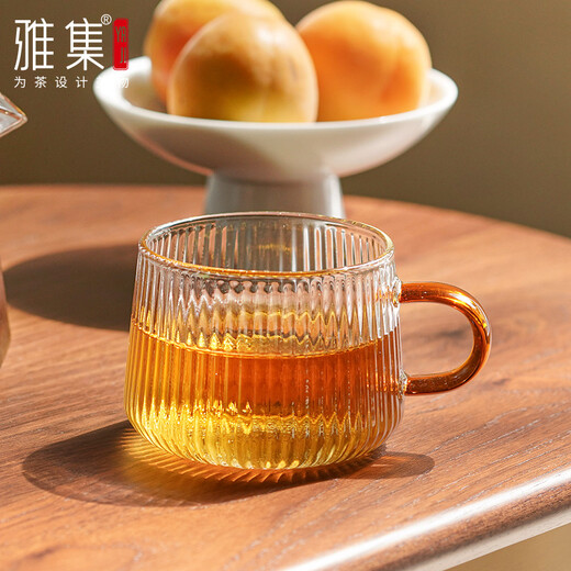 Yaji tea cup, ridge shadow tea cup, heat-resistant transparent small tea cup, petty bourgeoisie cup, tea cup, kung fu tea set, tea set accessories