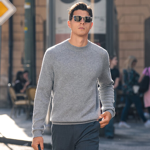 Mr. Bu Thick Sweater Dry Cleaning 2025 Spring and Autumn Half Turtle Neck Long Sleeve Wool Sweater BT15511 Business Edition Deep Ocean Blue 2XL /185