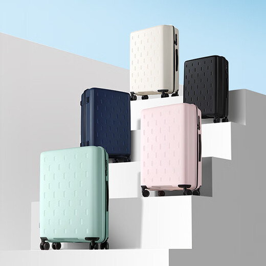 95% new Mijia Xiaomi suitcase 24-inch trolley case large-capacity suitcase universal wheel password box men's and women's leather suitcase pink