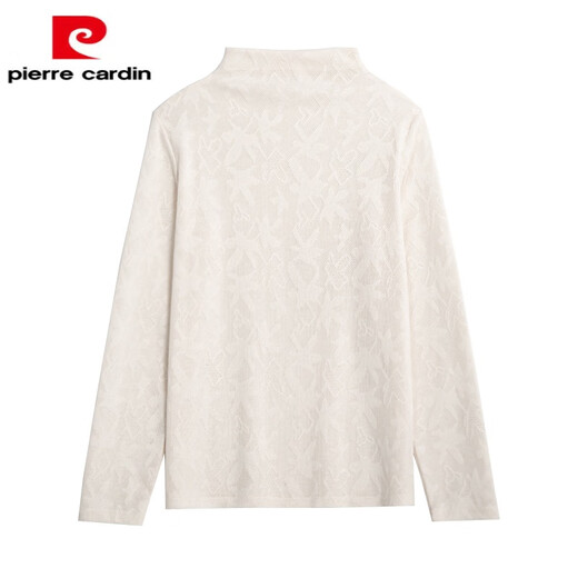 Pierre Cardin Lady's new inner half turtleneck Yiwu bottoming shirt for women autumn and winter long sleeves large size belly covering slimming lace black XL recommended 120-140 Jin Jin equals 0.5 kg