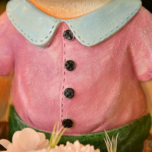 Yimingyuan Garden Decoration Courtyard Floor-standing Simulation Cartoon Rabbit Ornament Living Room Balcony Creative Arrangement Animal Sculpture Backrest Rabbit