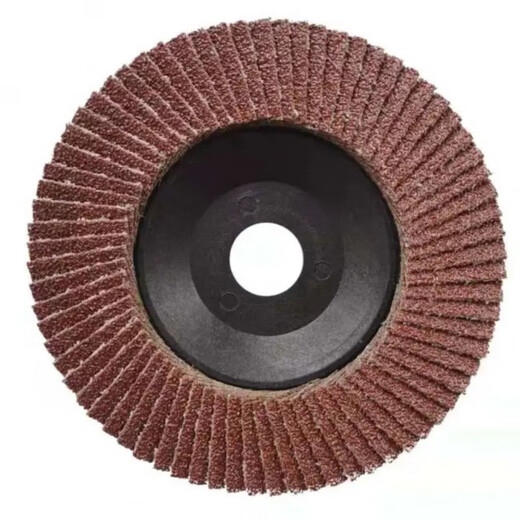 Meikejie Louver Blade 100 Angle Grinder Thousand Blade Metal Grinding Disk Stainless Steel Wood Polishing Blade Louver Wheel Flat Abrasive Cloth 100 Type Angle Grinder Universal Louver Blade 60 Mesh Iron Mesh Red Sand (5 pieces)