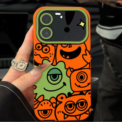 Funny Green Monster Redmi K60 Extreme Edition mobile phone case new k60ultra new large window lens all-inclusive large window - White [F208 Green Monster] Redmi K60 Extreme Edition