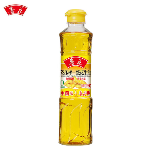Luhua edible oil 5S pressed first-grade peanut oil 500ml/bottle*2 for cooking, steaming and cold salad, as a gift to the elders