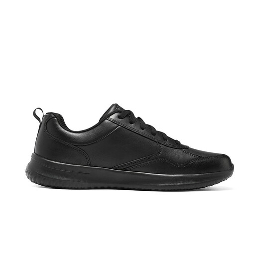 Skechers Men's Casual Leather Shoes Business Commuting Black Work Shoes Simple and Versatile Black Sports Shoes 210835 All Black/BBK 42