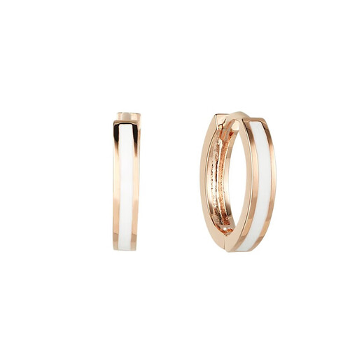 AJIDOU Ajidou earrings light luxury high-end ring versatile contrasting color earrings fashion birthday gift for girlfriend