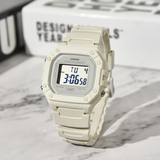 CASIO watch men's retro small square sports waterproof student men's and women's f91w series watch W-218HC-8A