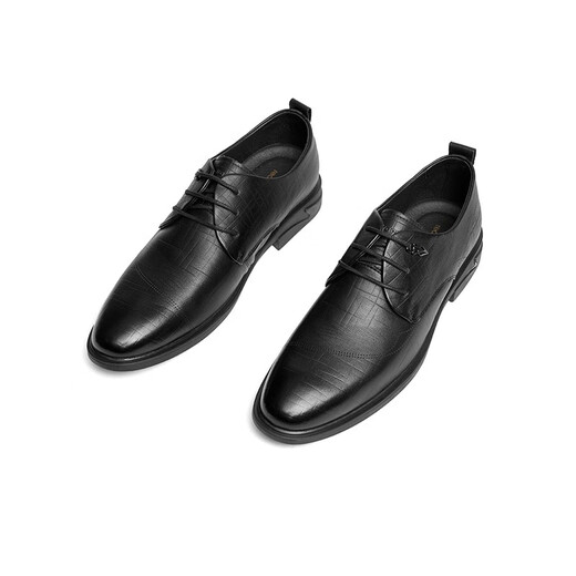 
Red Dragonfly Men's Shoes New Embossed Leather Shoes Men's British Style Business Shoes Classic Derby Shoes Wedding Shoes WTA12161 Black 41