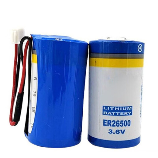 Lechenxin ER26500 3.6V battery No. 2 C type IoT gas meter flowmeter instrument special lithium battery customized with cable and plug 2.54a