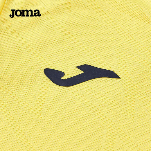 JOMA [Customizable] Homer sports suit men's football uniform summer competition training suit breathable quick-drying suit ball uniform jersey printing number custom yellow black S