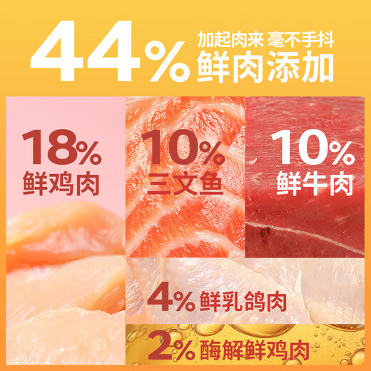 Lilang Cat Food Love Help Grain Pastoral Wild Cat Adult Cat Kitten Land Cats All Ages [Try it in 3 days] 44% fresh meat 35g*6 small bags