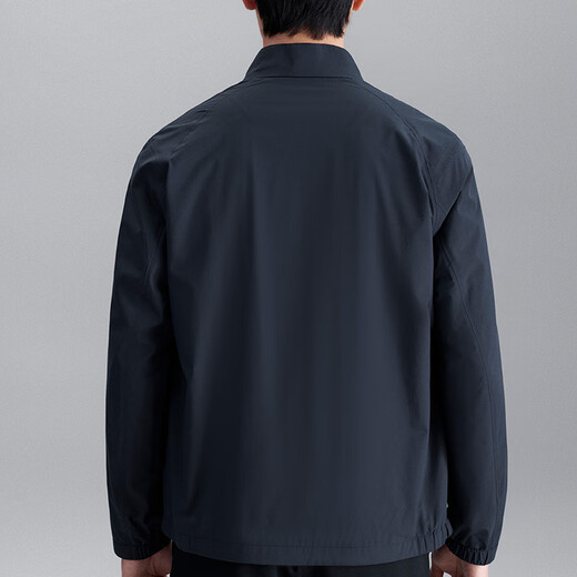 Announcement Bird Cadre Style Stand Collar Jacket Loose Executive Work Casual Jacket ESV233005U Navy Blue 54