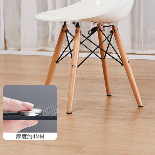 Thickened anti-slip multifunctional table foot pads for chairs and stools in July, anti-mute and wear-resistant protective pads for furniture, table and chair anti-wear foot pads, square 27*27mm*30 pieces