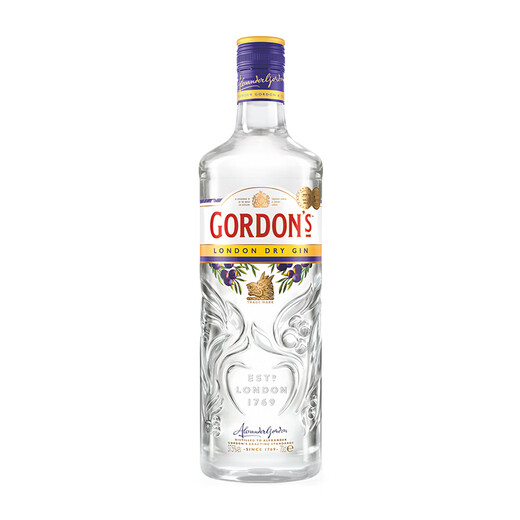 哥顿（Gordon’s）特选干味伦敦金酒 琴酒 杜松子酒 洋酒 马天尼金汤力调制酒 700ml 700mL 2瓶