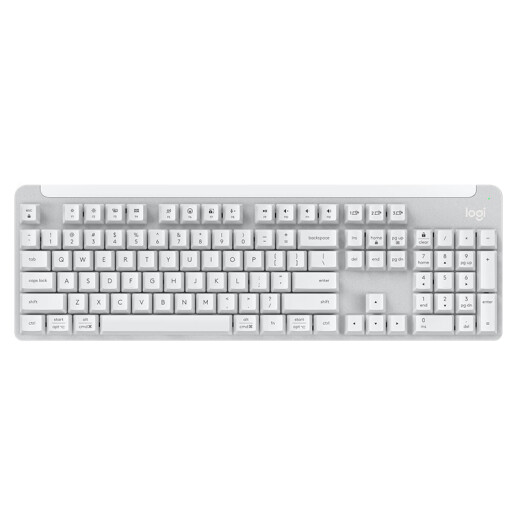 罗技（Logitech）优选系列K865机械键盘 无线蓝牙双模键盘（K845升级款）104键全尺寸 游戏商务办公键盘鼠标套装 珍珠白