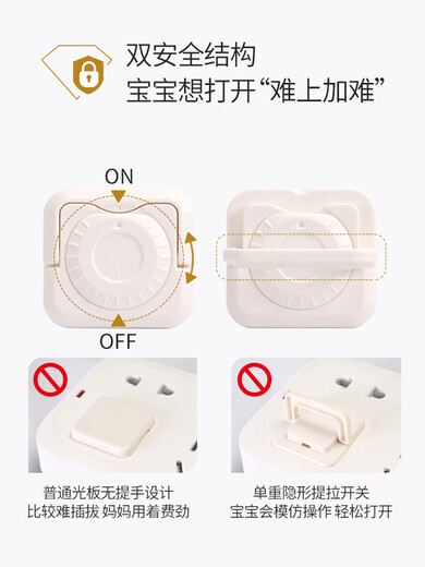 Yumian Anti-shock Socket Protective Cover Child Safety Protective Cover Baby Power Protector Baby Plug Blocking Plug Platinum Series Rotating Socket Cover-24 Pack