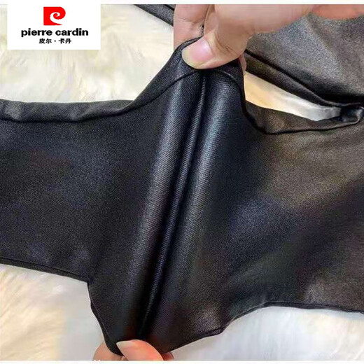皮尔卡丹（pierre cardin）加绒皮裤女秋冬新款高腰外穿打底裤哑光显瘦紧身小脚铅笔裤子 现货/系带皮裤【9921款】 加绒 S 【80-95斤】卡码往大拍