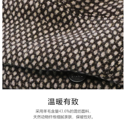 Maria Gucci (MARJA KURKI) warm wool hat for women to give to relatives and friends in winter, simple beret, fashionable casual hat, dark gray