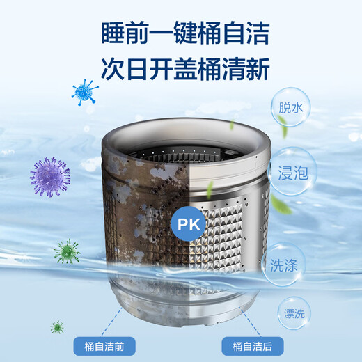 海尔（Haier）波轮洗衣机全自动家用 10公斤大容量 一级能效 双动力防缠绕 除菌螨 BZ659 家电国家补贴20%