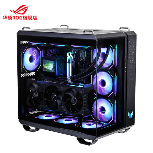 ASUS 5080 i7 14700KF ASUS ROG family bucket graphics card Black Myth Wukong game desktop live broadcast assembly computer host DIY assembly machine i7 14700KF + ASUS RTX5070 configuration one host
