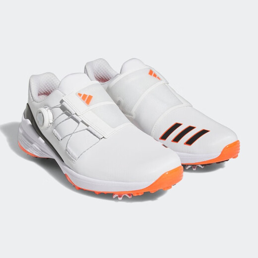 阿迪达斯（adidas）高尔夫球鞋男士ZG23系列新款球鞋 轻量防滑防水有钉鞋 BOA运动鞋 GY9716 白/黑/红 40.5 （UK7）