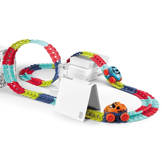 Shangyun Kinderspielzeugauto Boy Anti-Gratility Track Roller Coaster Bildungsversammlung DIY Train 3-6. Geburtstagsgeschenk 10