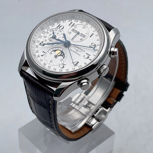 
[Second-hand 99 new] Longines watch men's watch 4/eight-needle moon phase automatic mechanical watch Dial 40/42MM L2.673.4.78.3 40mm new L687 movement