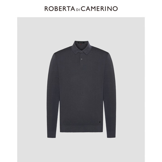 Nobeda Roberta autumn new sheep sweater long-sleeved polo shirt style sweater pullover casual sweater men's blue gray 56