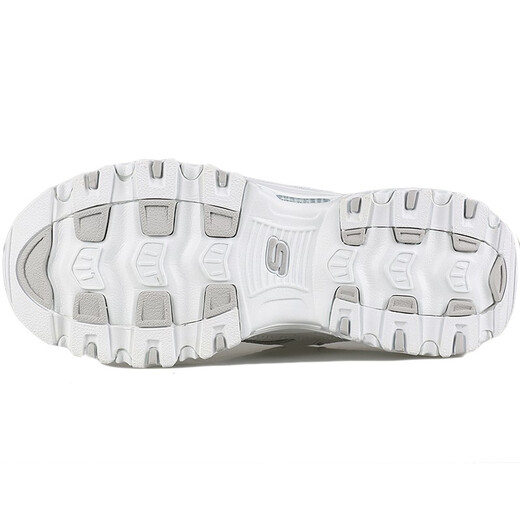 
Skechers women's shoes 2024 spring and autumn new elegant butterfly embroidered casual shoes for women thick sole heightened daddy shoes women's sports shoes 11977-WHT 35