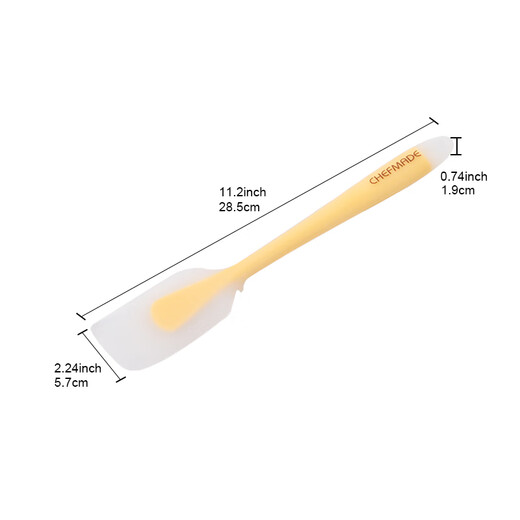 Learn Kitchen Silicone Scraper Cake Butter Batter Egg Yolk Crisp Scraper Spatula Egg White Cream Mixing Knife High Temperature Resistant Spatula