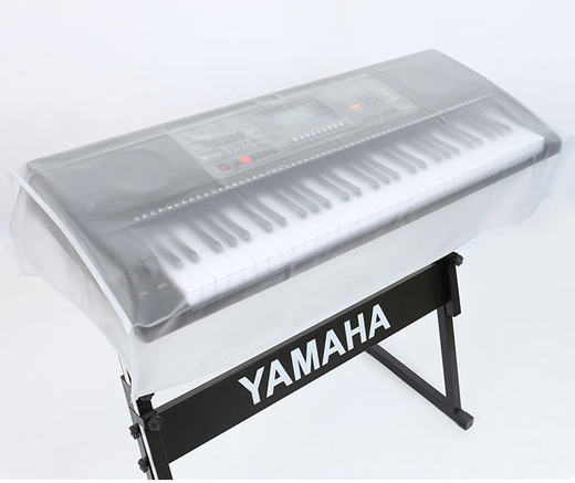 Zhenyue Piano Dust Cover Sunproof and Waterproof Electronic Piano Cover Transparent Frosted Electric Piano Cover Yamaha Moisture-proof White 61 Keys