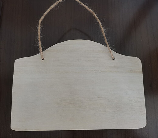 Creative solid wood sign small wooden sign handwritten hang tag blank wooden board tree sign hanging diy handmade door sign pendant customization G-9 size 20*14cm