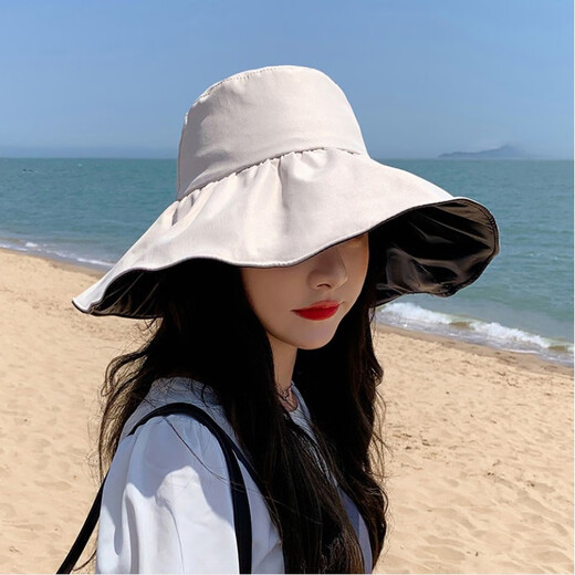 MANQI MEIYA VINYL SONNE SONNE HAT SONNE HAT Frauen Sommergesicht Deckung Sonnenhut UV Fisherman Hut Chinesisches Valentinstag Geschenk Schwarz gleich Größe