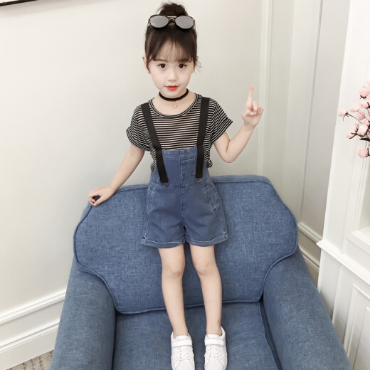 Kaimi Bear Children's Clothing Girls Internet Celebrity Suit Spring and Autumn New Fashionable Autumn Sweater Pants Sports Two-piece Set Little Girl Clothes Coffee Color 140 Size Recommended Height Around 130cm