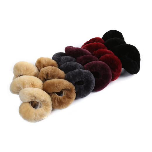 Digalen wool steering wheel cover, fur integrated winter car interior supplies handle cover for BMW, Audi, Mercedes-Benz, Porsche Land Rover, Volkswagen, Toyota, Honda, Ford, Peugeot, charcoal gray