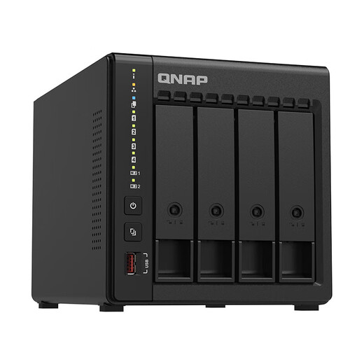 威联通（QNAP）TS-464C2 四核心处理器8G内存16Tnas网络存储服务器内置双M.2插槽手机扩容