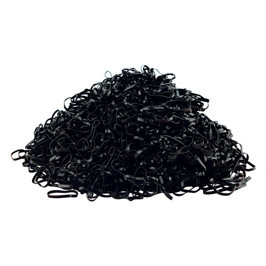 One pack lasts for one year, durable and highly elastic disposable headband, hairband, hairband, rubber band, black, black thin middle ring, 500 pieces