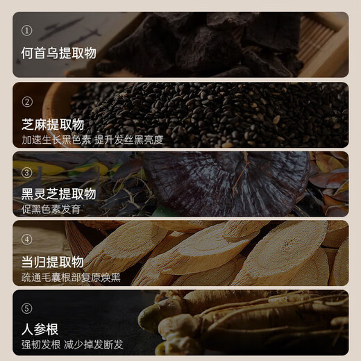 儒意（RUYI）何首乌黑发洗发水500g 黑灵芝柔顺亮泽控油蓬松植萃滋润养护发