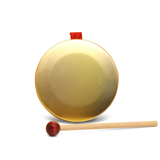 星贝祥奥尔夫打击乐器铜锣鼓开道锣开业锣儿童启蒙铜锣铜擦大小铜锣防汛预警锣三句半道具锣指擦 指镲5.5cm