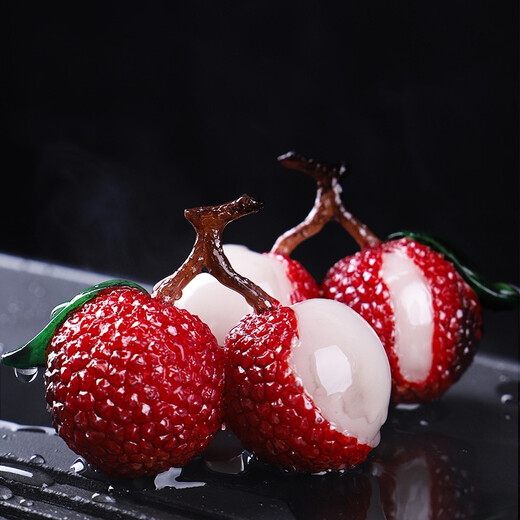 Xiangye color-changing tea pet ornaments color-changing lychee tea pet ornaments boutique can raise creative tea play tea ceremony tea set accessories color-changing lychee 2 pieces with gift box