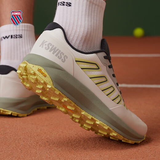 Kswiss [Тот же стиль на шоу] Kswiss Men's Rrote Shoes 24 Spring Spring New Sports and Leisure Shoes 9272-M 017 Silent Grey/Grey/Wimbled White 41