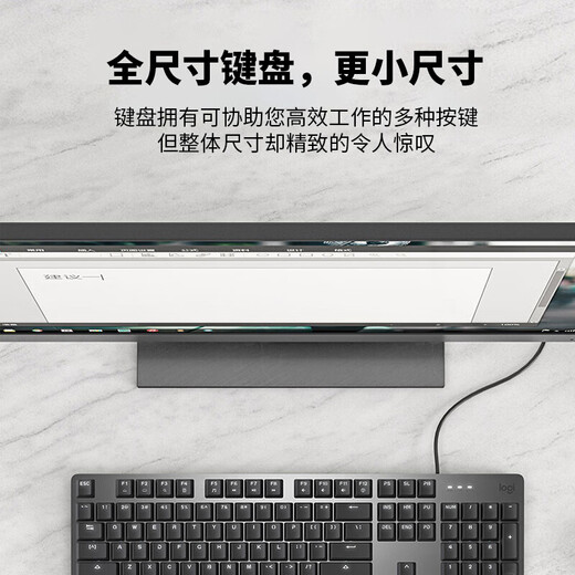 罗技（Logitech） K845游戏机械键盘 电竞键鼠套装 G502 HERO有线键鼠 游戏鼠标G402DJ11圣诞礼物 K845龙华轴-红轴